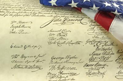 Declaration of Independence Copy Up for Sale